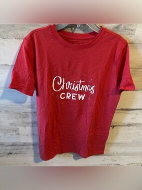 Cat & Jack Christmas Crew Boys Shirt Size L